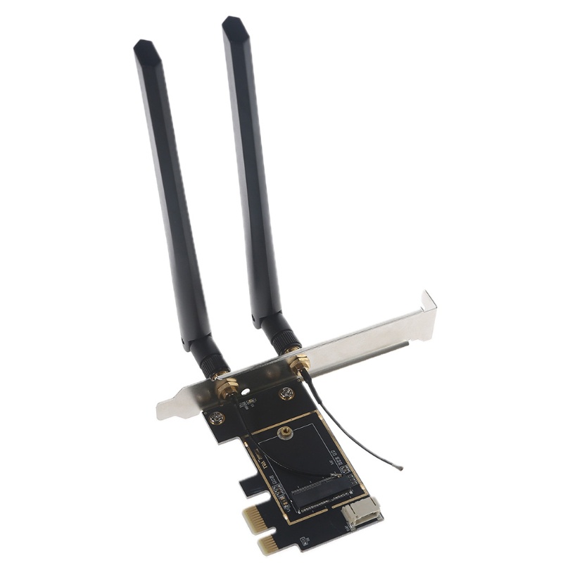 Card chuyển đổi Wond M.2 WiFi Card sang PCIe với cáp Bluetooth và anten