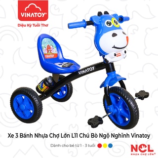 [CHÍNH HÃNG] Xe 3 Bánh L11 hình Chú Bò Ngộ Nghĩnh (Không nhạc) - M1812A-X3B