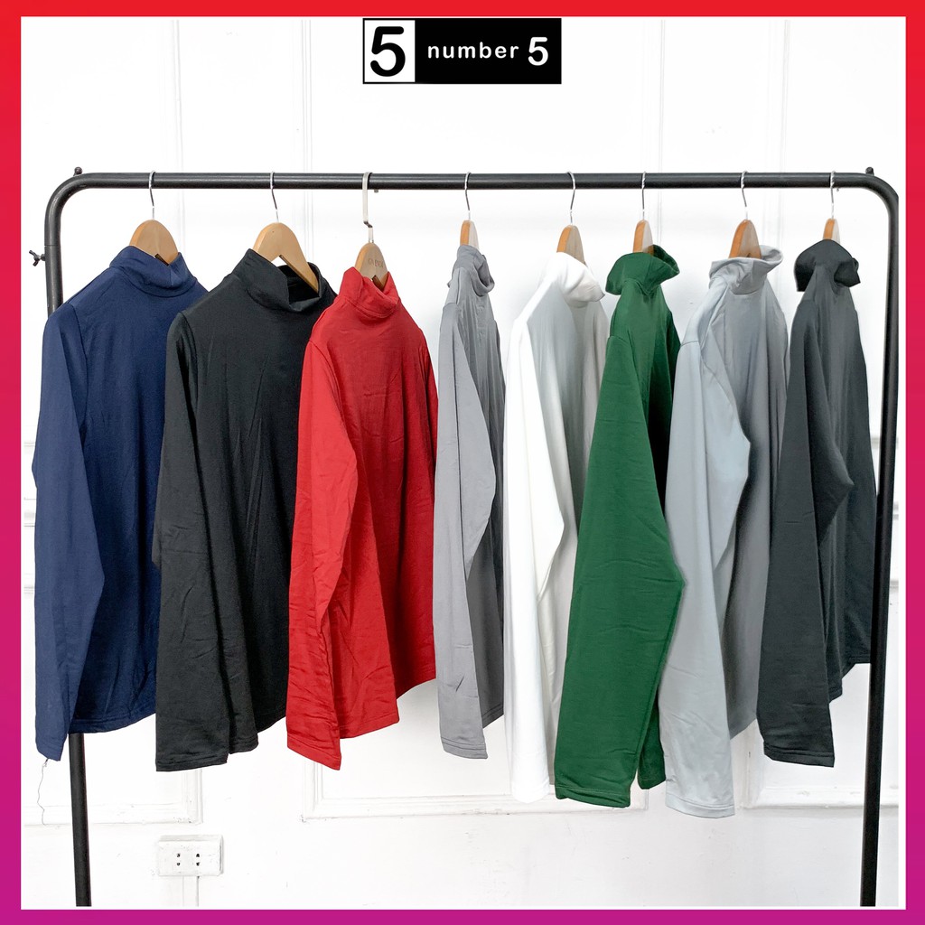 Áo Giữ Nhiệt Nam Number5 Lót Nỉ Cổ 5 Phân Siêu Ấm [ AN ] | BigBuy360 - bigbuy360.vn