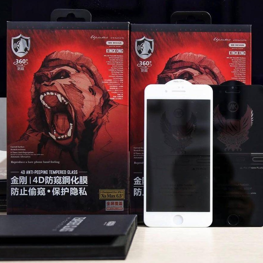Kính cường lực chống nhìn trộm King Kong Dành Cho IPhone 11/12/13/14/15/Pro/Pro Max/15 Pro Max/7Plus/8Plus/X/Xs/XsMax