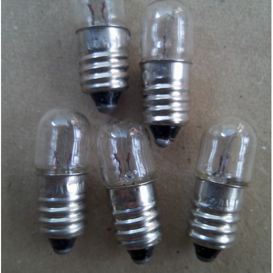 Bóng đèn sợi đốt đuôi xoáy E10 6.3V/12V/24V/36V