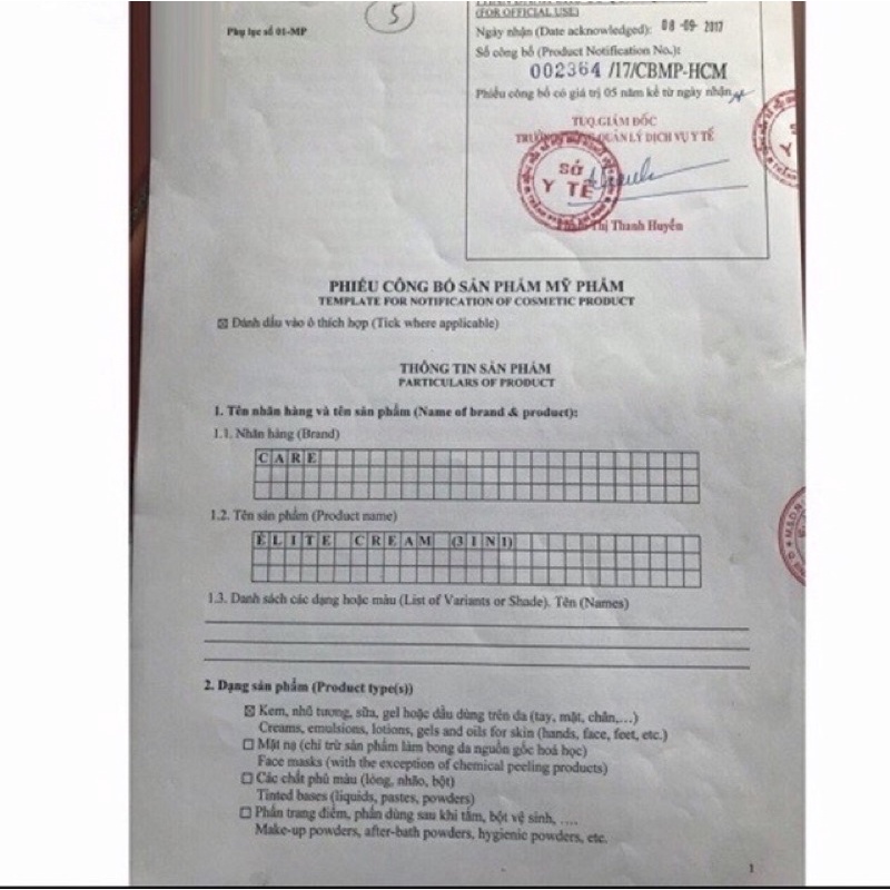 Kem Con Bướm Nguyễn Quách Élite Cream 3 in 1