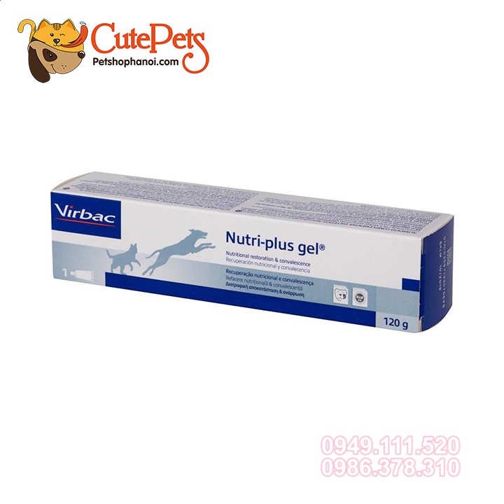 Gel dinh dưỡng cho chó mèo Nutri Plus Gel Virbac 120.5g - Phụ kiện thú cưng Hà Nội