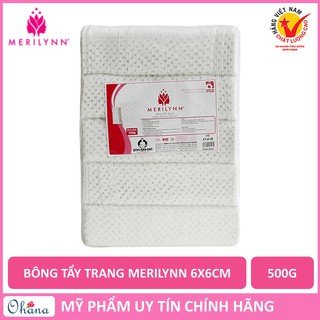 Bông Tẩy Trang Merilynn Bông Bạch Tuyết 6x6cm (500g) - TP140