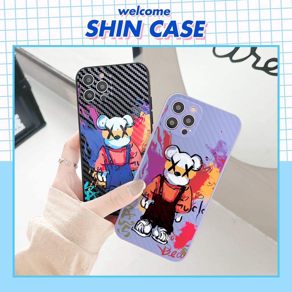 Ốp lưng iphone Whest bear cạnh vuông 6/6plus/6s/6splus/7/7plus/8/8plus/x/xr/xs/11/12/13/pro/max/plus/promax | BigBuy360 - bigbuy360.vn