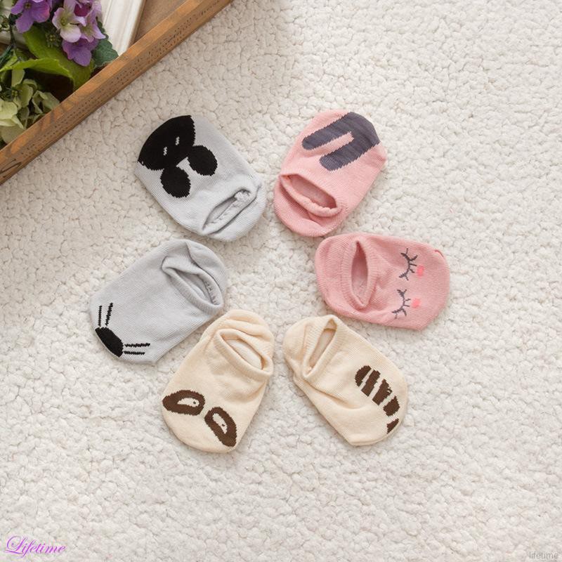 Vớ cotton chống trượt hình thỏ cho bé trai và gái