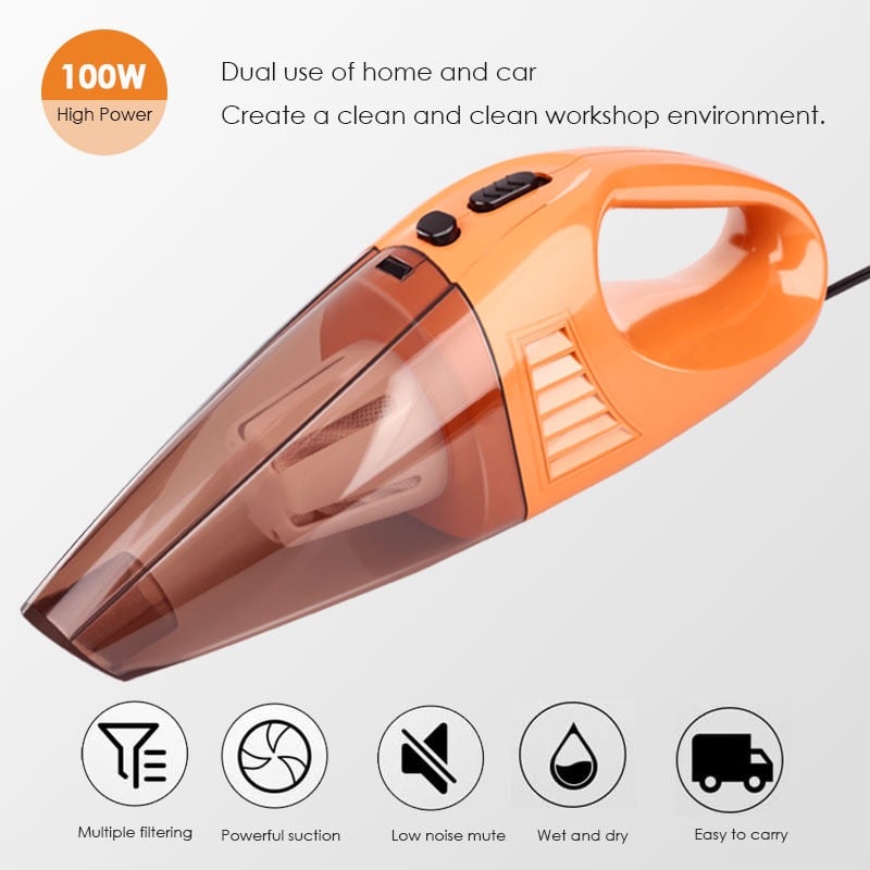 Máy Hút Bụi Không Dây Xe Hơi A-016 Dùng Pin Sạc Hút Siêu Mạnh Full Phụ Kiện
