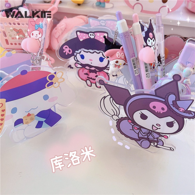 Hộp Đựng Bút Để Bàn Hình Kuromi My Melody Cinnamoroll Pompom Purin Pachacco Sanrio Dễ Thương Để Bàn Trang Trí