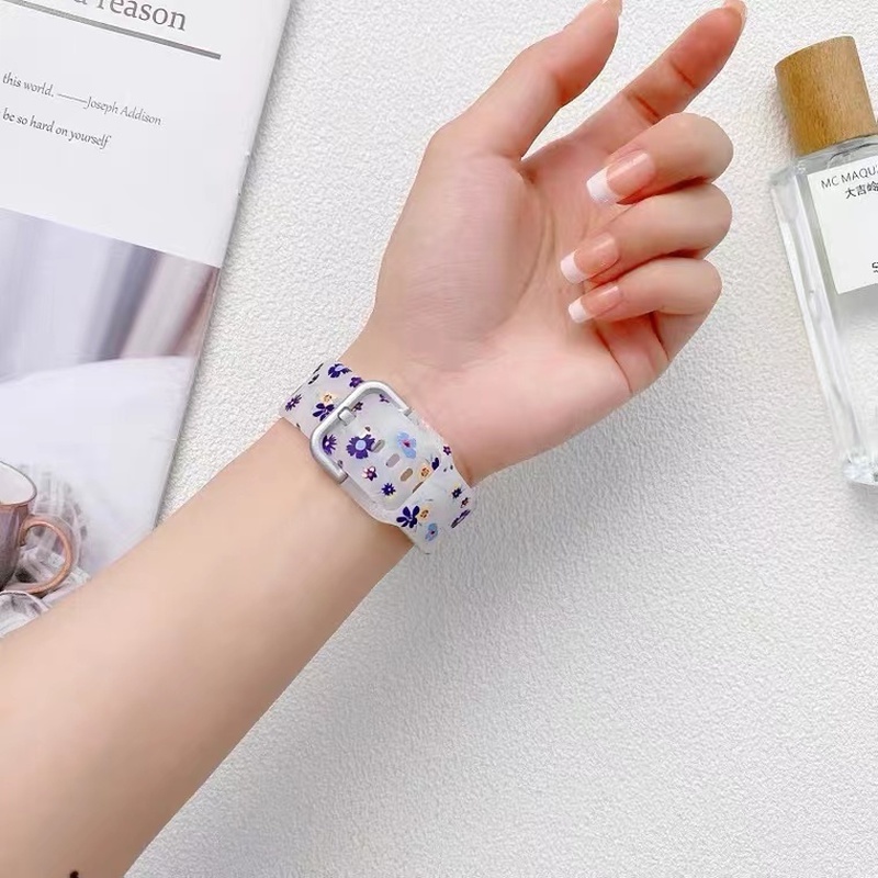 Dây Đeo Đồng Hồ Bằng Silicone Trong Suốt Cho Apple Watch 49mm 41mm 45mm 38mm 42mm 44mm 40mm i-Watch ultra 8 7 6 Se 5 4 3