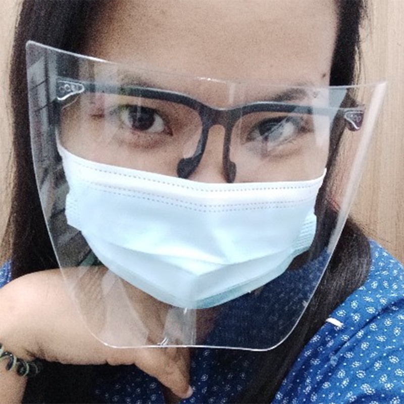 Kính che mặt phòng dịch full face, mặt nạ phòng chống Covid-19 Face Shield, kính chắn giọt bắn,kính trong suốt chống yasuo | BigBuy360 - bigbuy360.vn