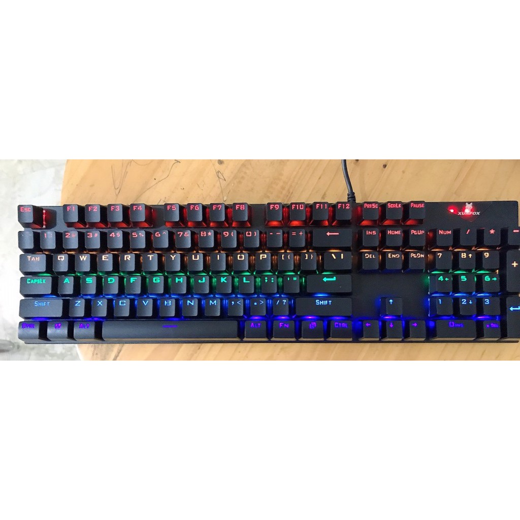 BÀN PHÍM CƠ K60 CHUYÊN GAMING VỚI LED RGB NHIỀU MÀU SIÊU ĐẸP