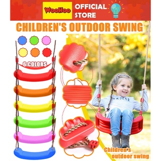 Bộ Xích Đu Trẻ Em Nhựa Dây Thừng Kèm Phụ Kiện Dây Đeo Móc Treo Cho Bé Kids Plastic Swing Seat with Rope Hook Straps