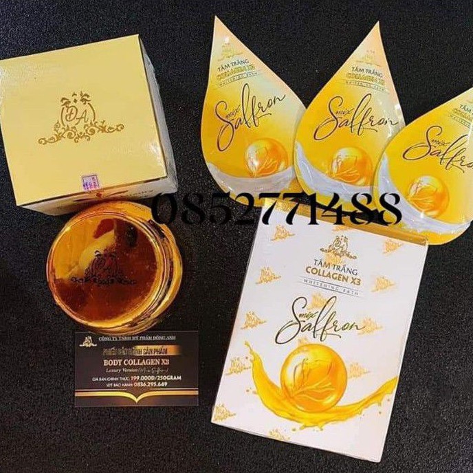 BỘ ĐÔI DƯỠNG TOÀN THÂN BODY COLLAGEN X3 LUXURY  & TẮM TRẮNG COLLAGEN X3