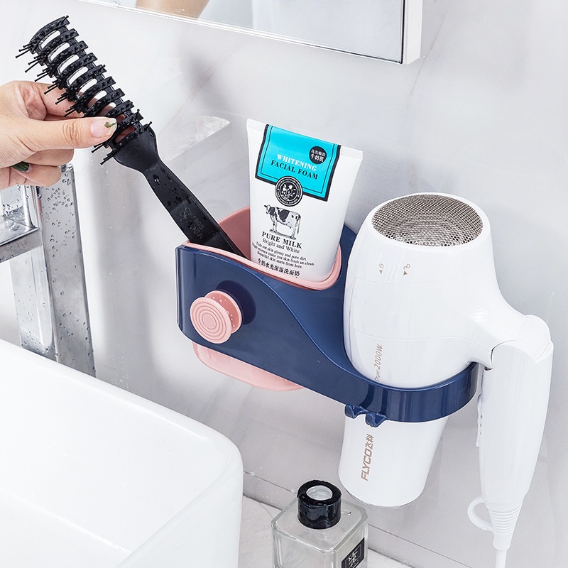 Giá Treo Máy Sấy Tóc Không Cần Khoan Tiện Dụng Cho Phòng Tắm