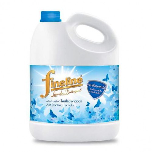 Nước Giặt Xả Fineline Màu Xanh Can 3000ml - Hàng Chính Hãng Thái Lan (Mẫu Mới)