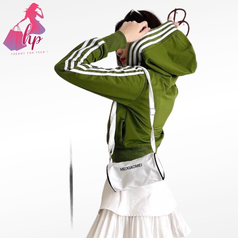 áo khoác nữ lửng thun cotton thêu phối sọc mới 2021 | BigBuy360 - bigbuy360.vn