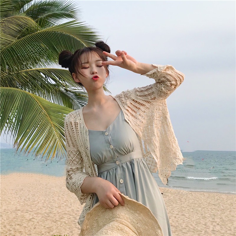 Áo khoác Kimono đi biển