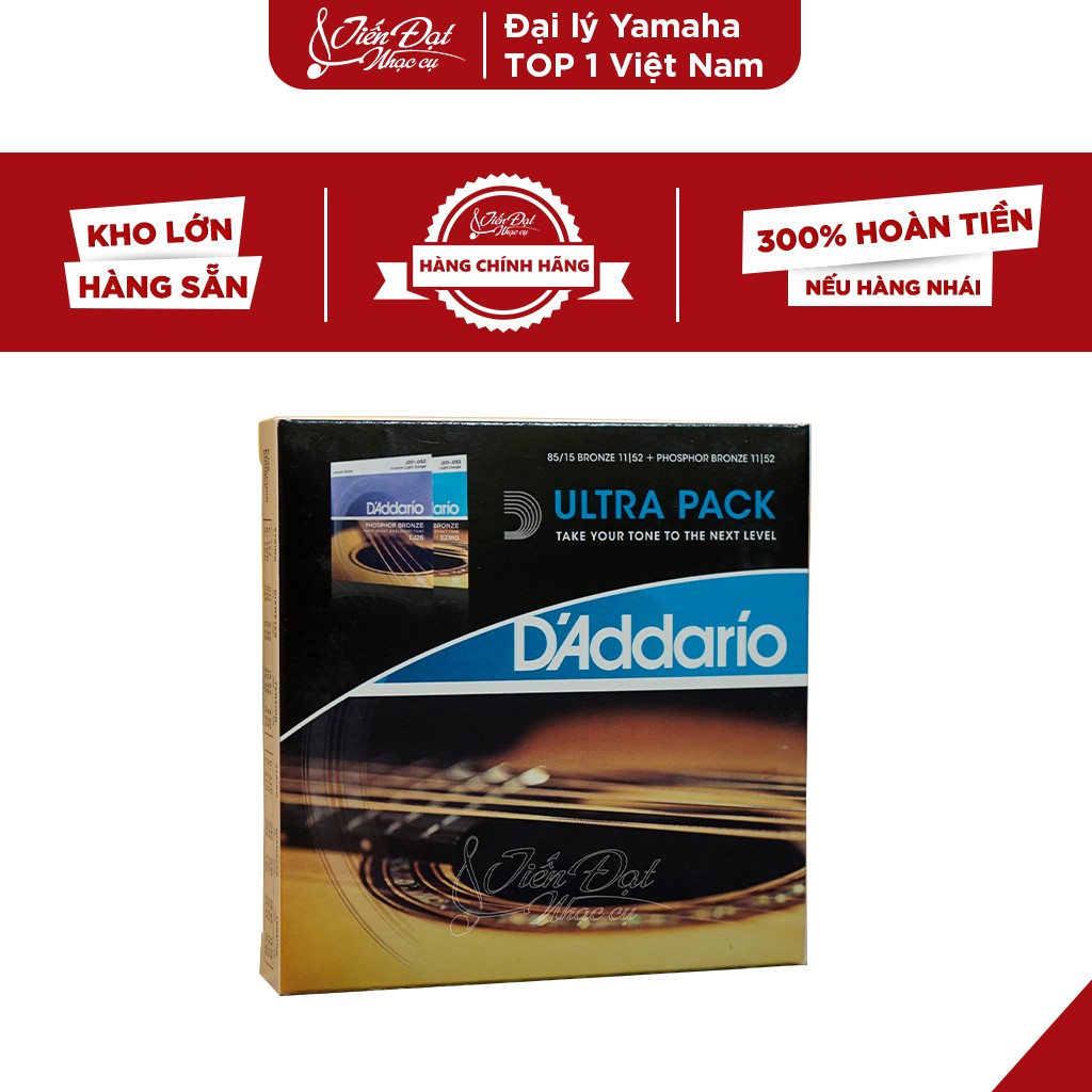 Combo 2 Bộ Dây ULTRA PACK D'Addario EZ910-EJ26 Nhập Khẩu Chính Hãng Mẫu Mới Nhất