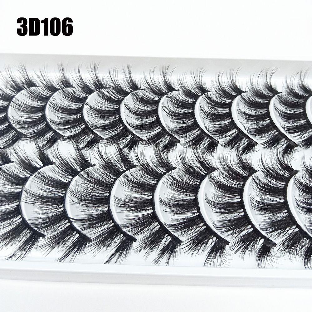 Set 10 Cặp Lông Mi Giả Skans SKONHED Nhiều Lớp Tạo Hiệu Ứng Trang Điểm 3D Cho Nữ