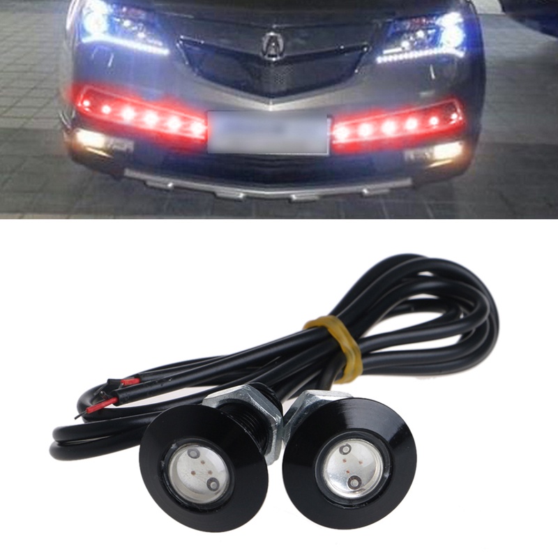 Đèn LED Mắt Đại Bàng 12V 23mm Siêu Mỏng Cho Xe Hơi