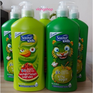 Sữa tắm gội suave kids 3 in1 (532ml) của Mỹ