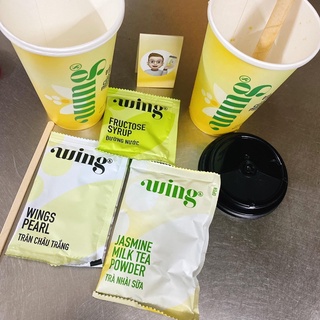 4 cốc trà sữa Wings mix 2 vị