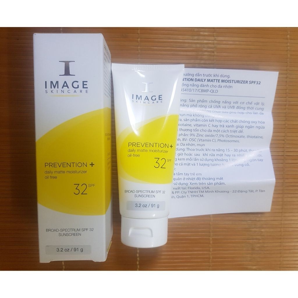 Image Skincare Prevention Daily Matte Moisturizer Oil Free SPF 32 - Kem chống nắng cho da dầu