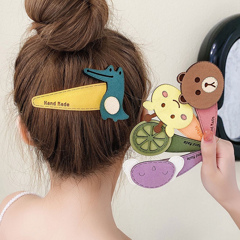 Kẹp Tóc Họa Tiết Hoạt Hình Dễ Thương Thời Trang Mùa Hè Cho Bé Gái