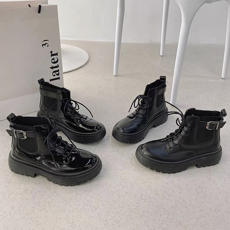 Bốt Chiến Binh Cao Cổ - Giày Thời Trang Nữ HOTTREND phong cách mới nhất, đi cực sành điệu, dễ phối đồ D23