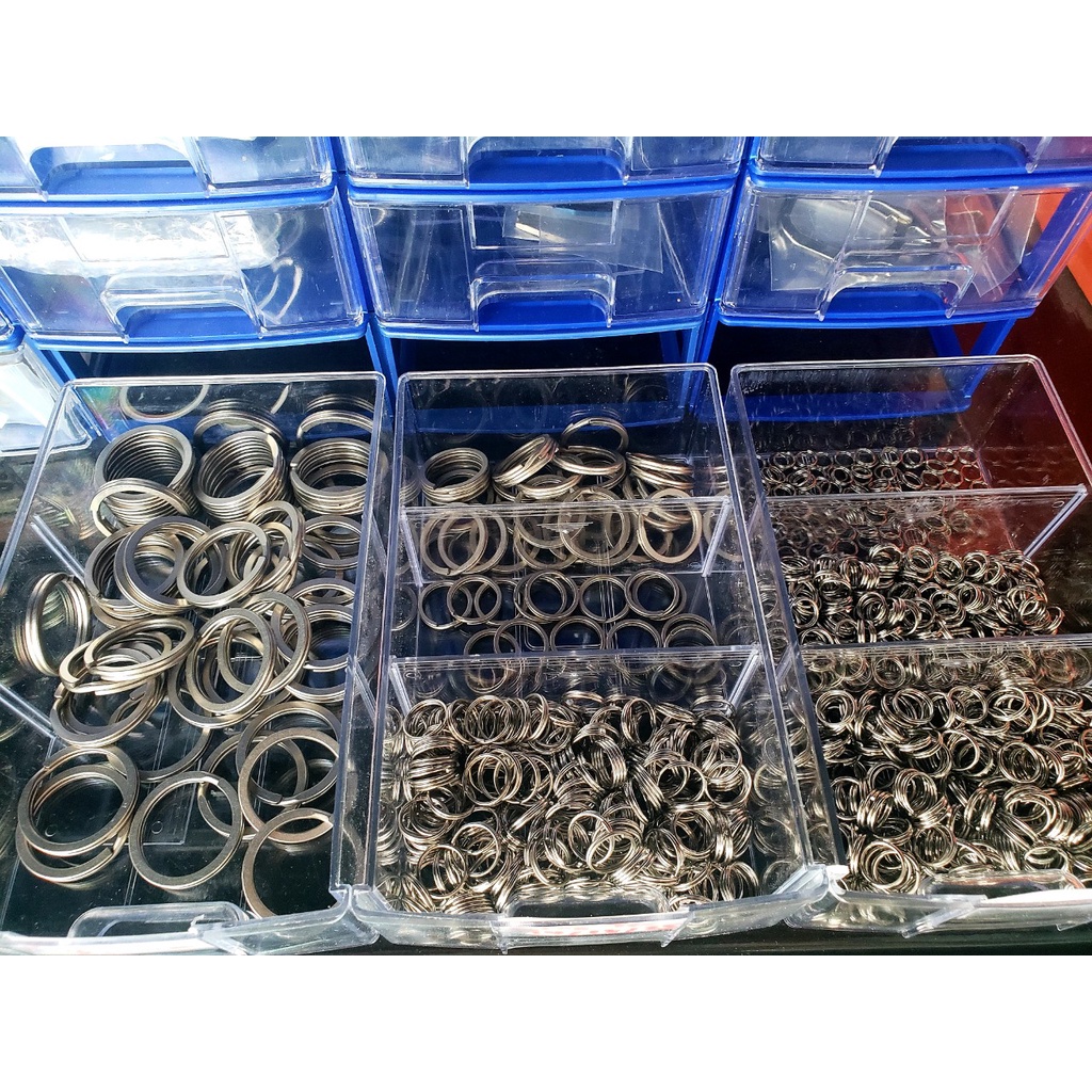 Size 8-25mm, Vòng chia móc khóa/ Ring móc khóa Titanium