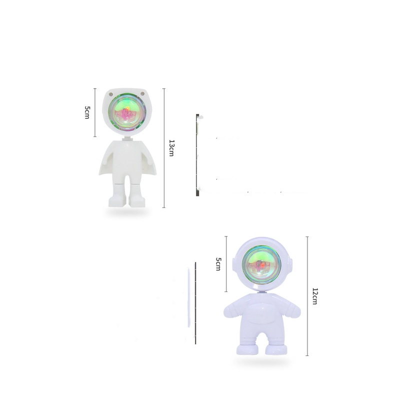 Đèn titok, đèn hoàng hôn hình người vũ trụ thông minh xoay 360 độ tùy thích