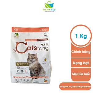 [CHÍNH HÃNG] - Thức ăn cho mèo mọi lứa tuổi CATSRANG 1kg - Túi Zip