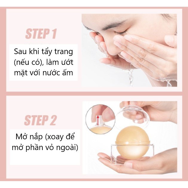 Bóng Xà Phòng Rửa Mặt BOTEX Vàng Nano 24K Làm Sạch, Dưỡng Ẩm Kèm Túi Lưới 110g (BT26)