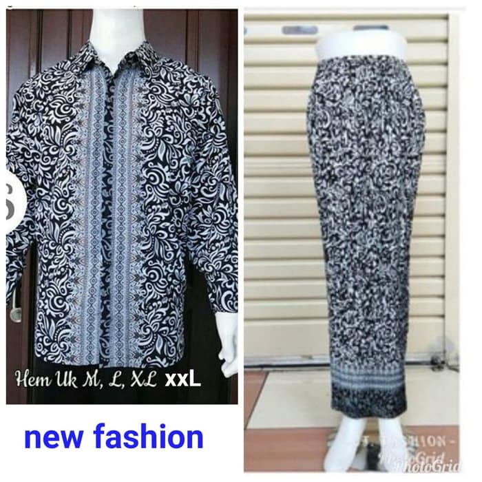 Cặp chân váy dài in hình batik cho cặp đôi