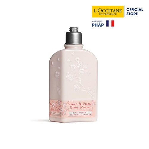 [Mã FMCGM100 - 10% đơn 500K] Dưỡng ẩm cơ thể hương Hoa Anh Đào L'Occitane Cherry Blossom Body Milk 250ml