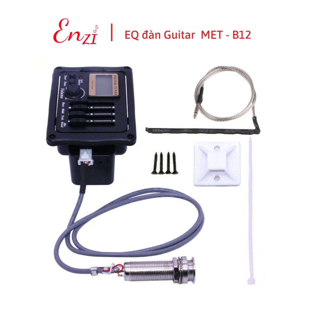 EQ đàn guitar MET-B12 chính hãng kích ra loa cao cấp chất lượng