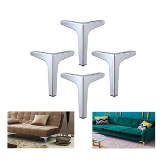 Chân ghế sofa chữ t sắt si bạc bắt tủ kệ giường ayp08