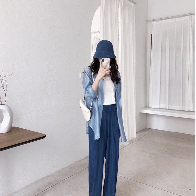 Áo voan Bowknot tơ tằm ánh nhũ - Dreamynt