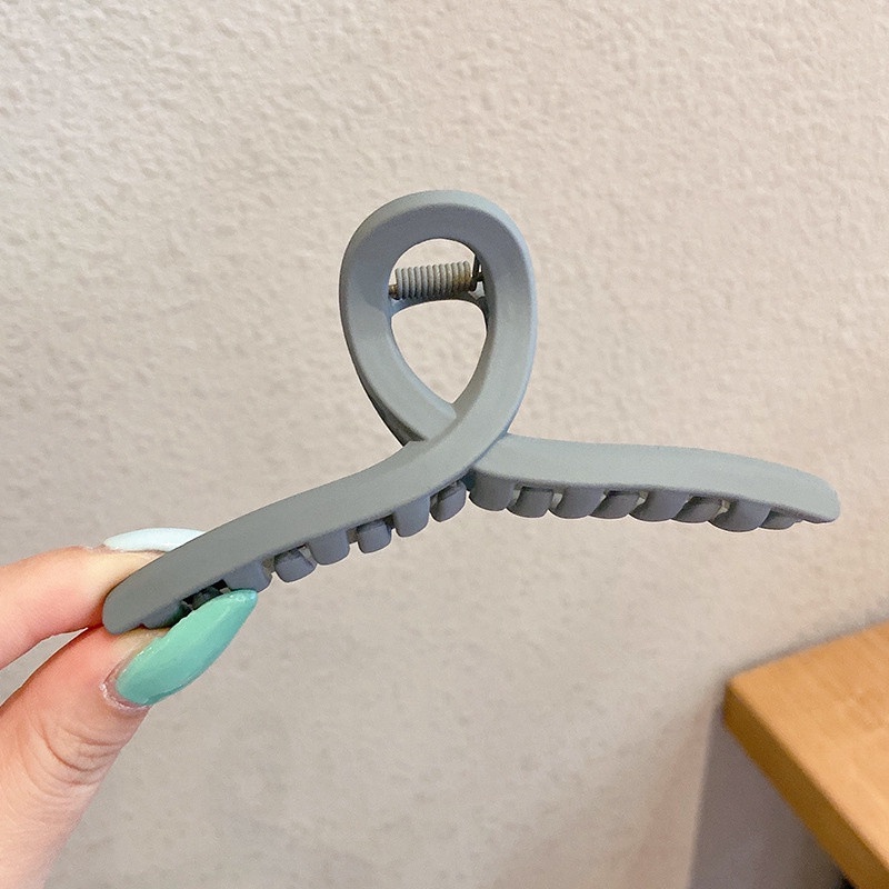 kẹp tóc càng cua hàn quốc Hottrend đẹp thiết kế nhựa nhám #KT_16881 , #1 Nhám xanh coban [ C401 XANH COBAN ]