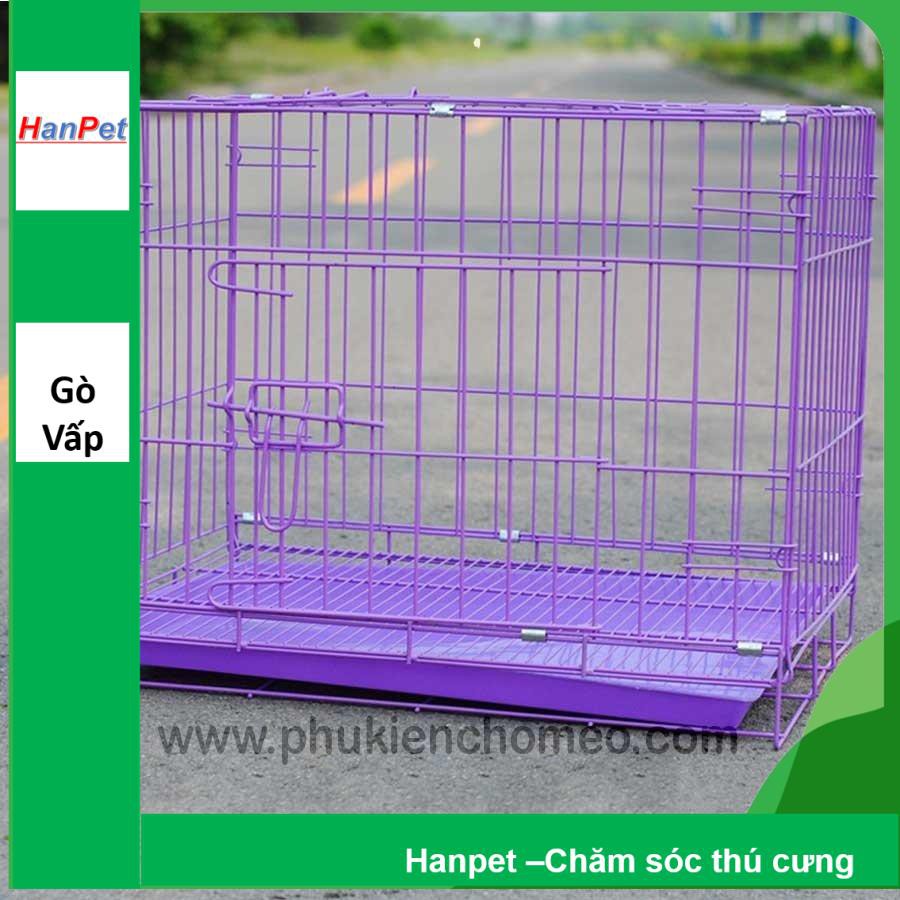 Hanpet.GV- Chuồng nuôi chó mèo - SD60 (màu ngẫu nhiên)- lồng nuôi chó mèo- chuồng chó- lồng chó gấp gọn