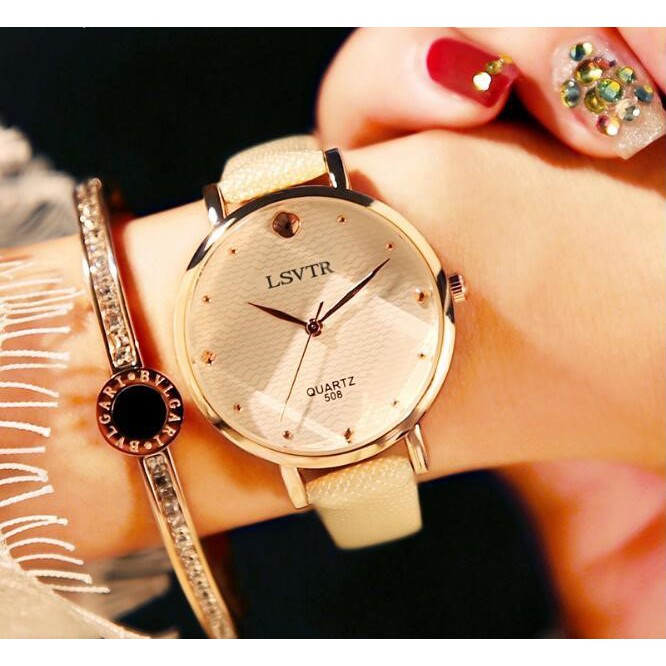 Đồng hồ nữ LSVTR Quartz 509 ⚡ HÀNG CAO CẤP ⚡ đồng hồ nữ sang trọng đeo cực sáng tay, nổi bật