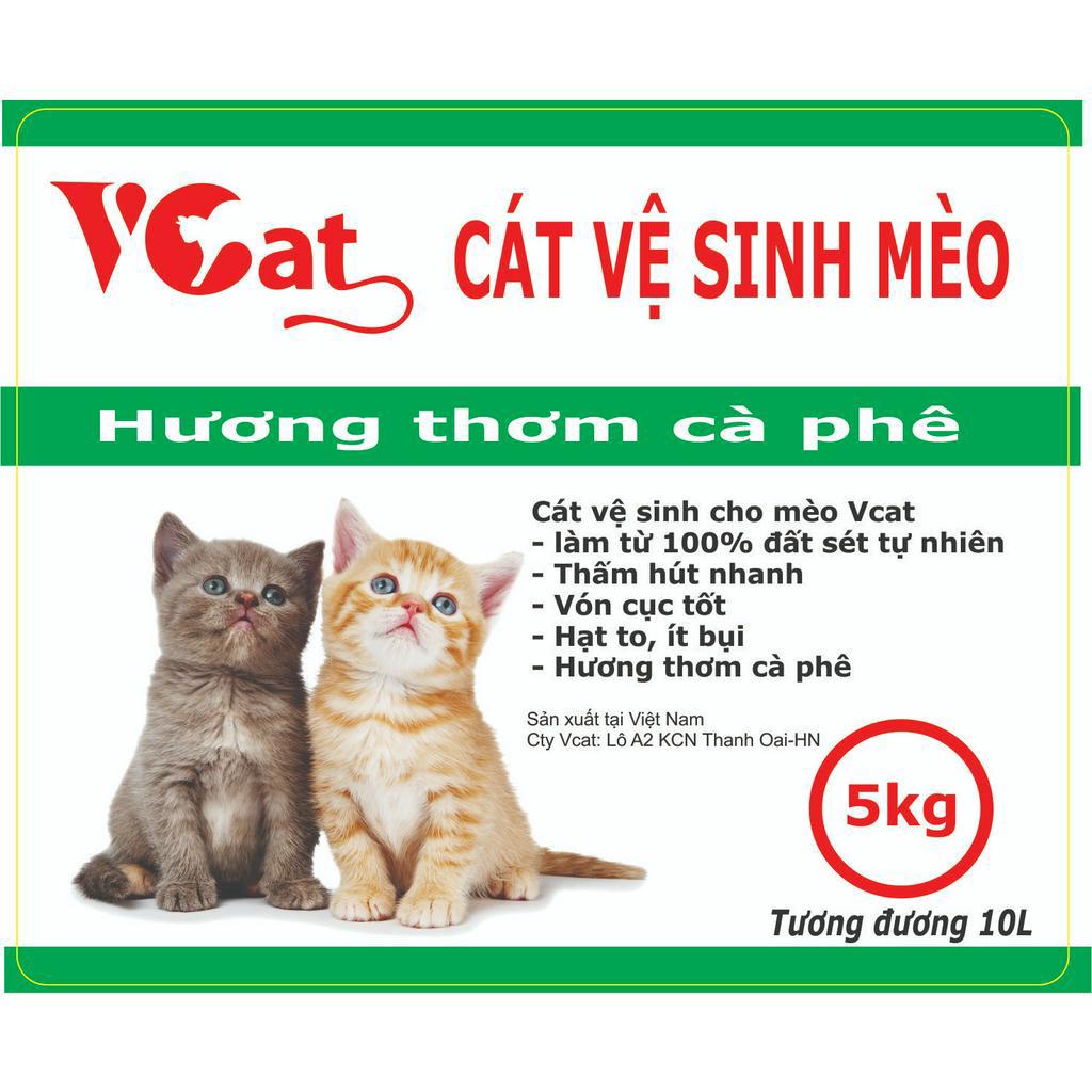 VCAT CÁT VỆ SINH CHO MÈO Cát Than hoạt tính khử mùi