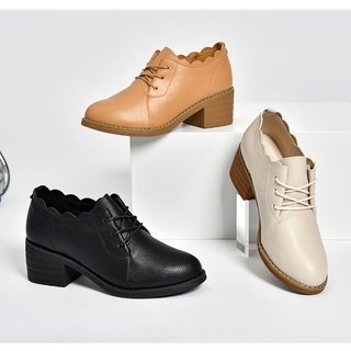 Giày oxford Dusto gót 5cm da mềm