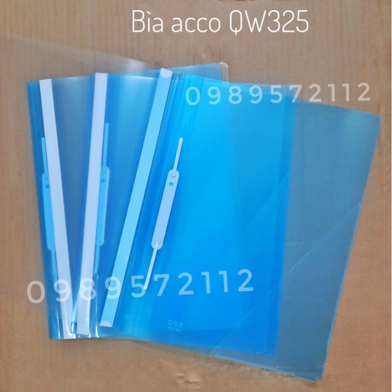 10 cái Bìa acco Xifu 325-file acco nhựa-file mặt trong đục-report file 325