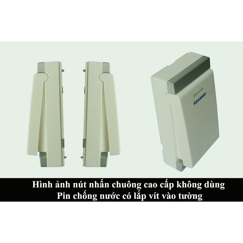 Chuông Cửa KHÔNG DÂY - KHÔNG DÙNG PIN DB818 Kawasan