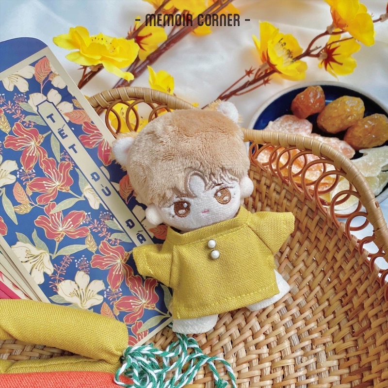 Outfit Doll 10cm 15cm 20cm - Áo dài &quot; Mứt Tết &quot; / tủ đồ Memoir