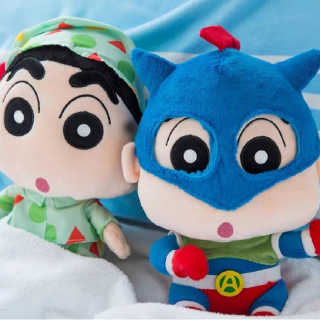 Búp bê nhồi bông hình cậu bé bút chì Shin-Chan đáng yêu