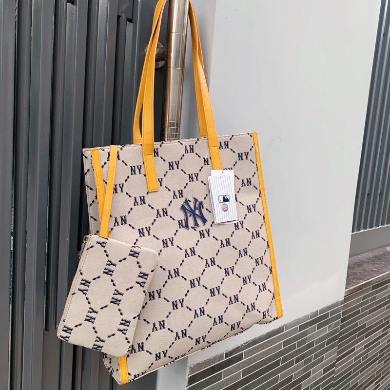 [Full Tag code] Túi Tote Ny monogram tặng kèm ví Size lớn đựng cả thế giới hàng đẹp chuẩn phom cứng cáp chất dày dặn