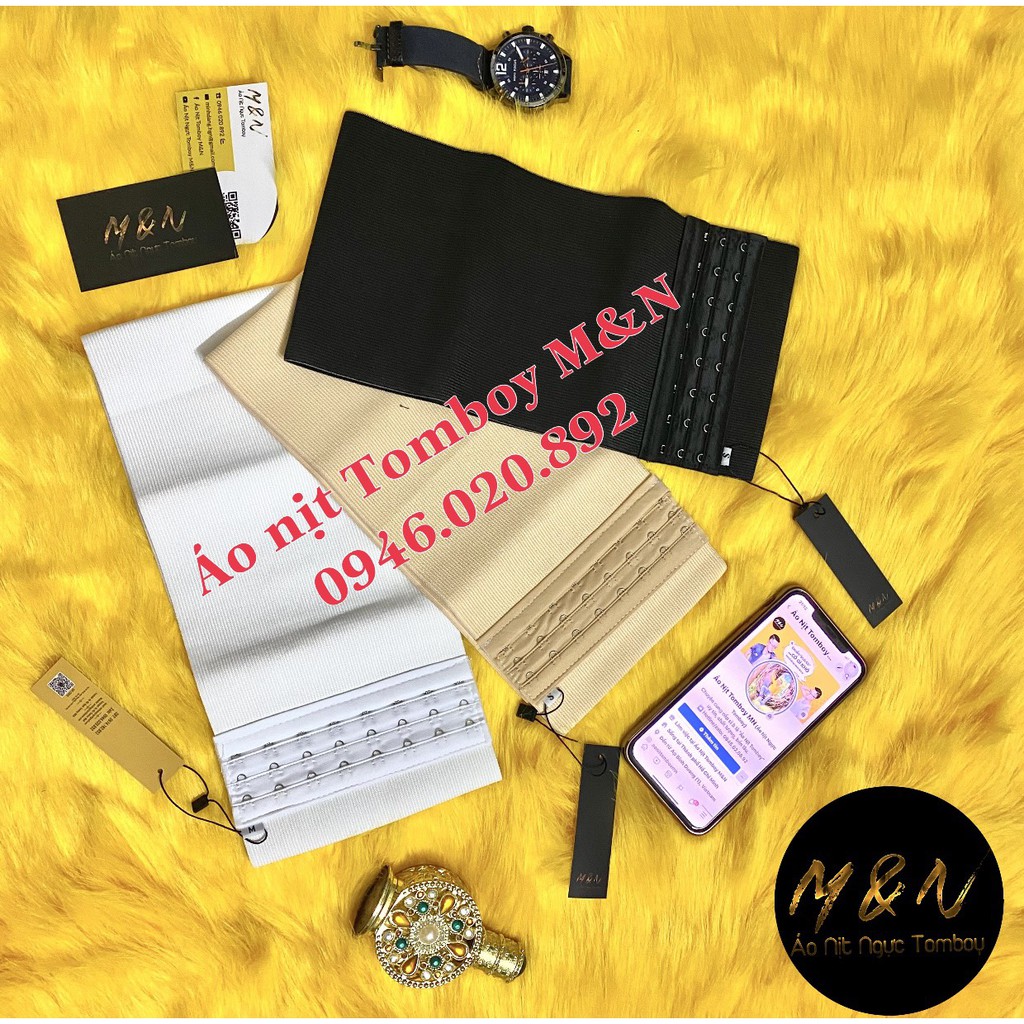 Combo 3 Bản Nịt Ngang Không Viền Dành Cho Tomboy,SB - Áo Nịt Tomboy M&N