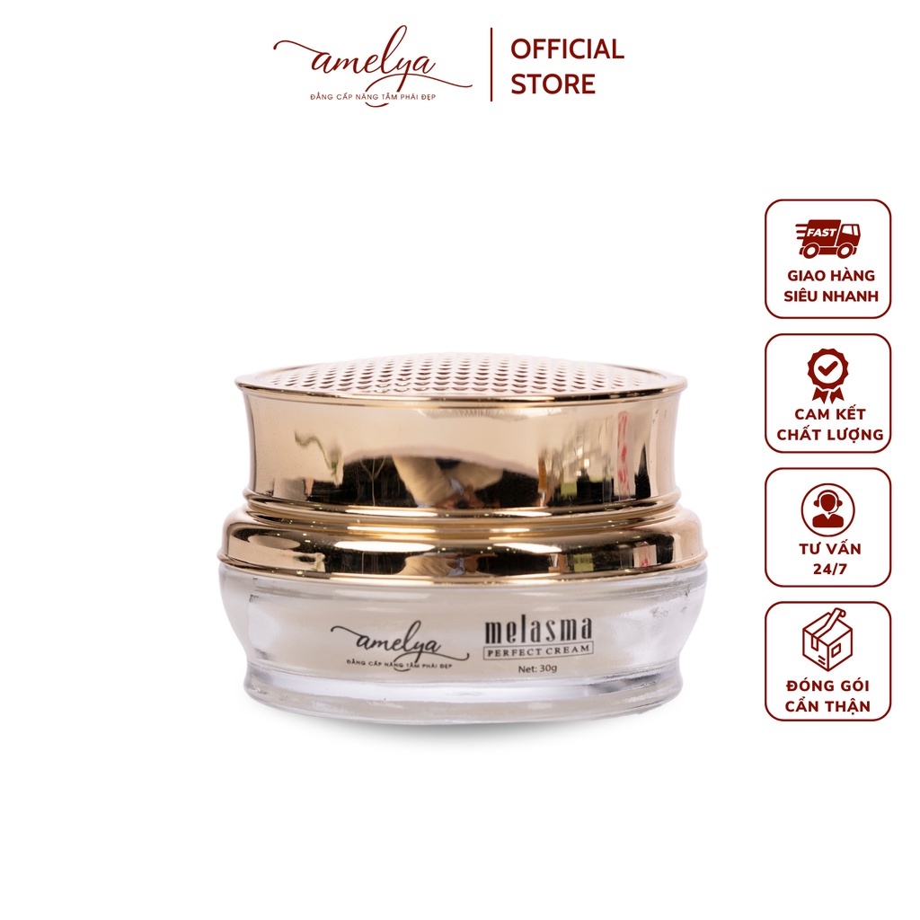 Kem mờ Nám Elasma Perfect Cream - Loại Bỏ Vết Sạm Giúp Da Trở Nên Trắng Hồng Rạng Rỡ - Amelya